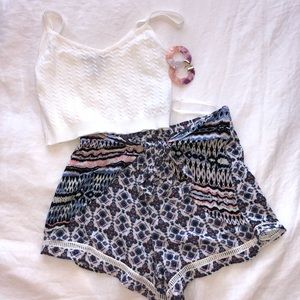 NWOT LF House of Three Multicolored Skort Size S